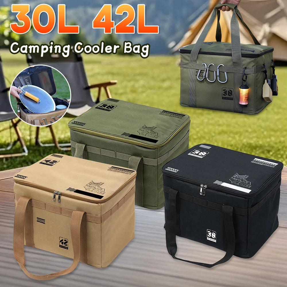 30L/42L Waterproof Tactical Camping Storage Bag – Foldable Gear Organizer