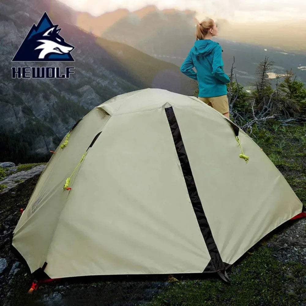 4 season 2 person tent 2 Person 4 Season Camping Tent, 210T 210D Aluminum Waterproof Hiking Tent, 2.65kg Ultralight