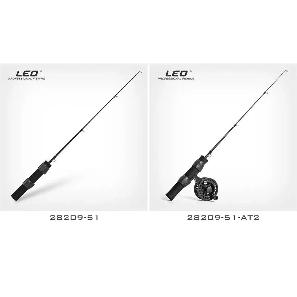 cheap ice fishing pole LEO 51cm Ice Fishing Rod & Reel Combo – Portable Winter Fishing Pole