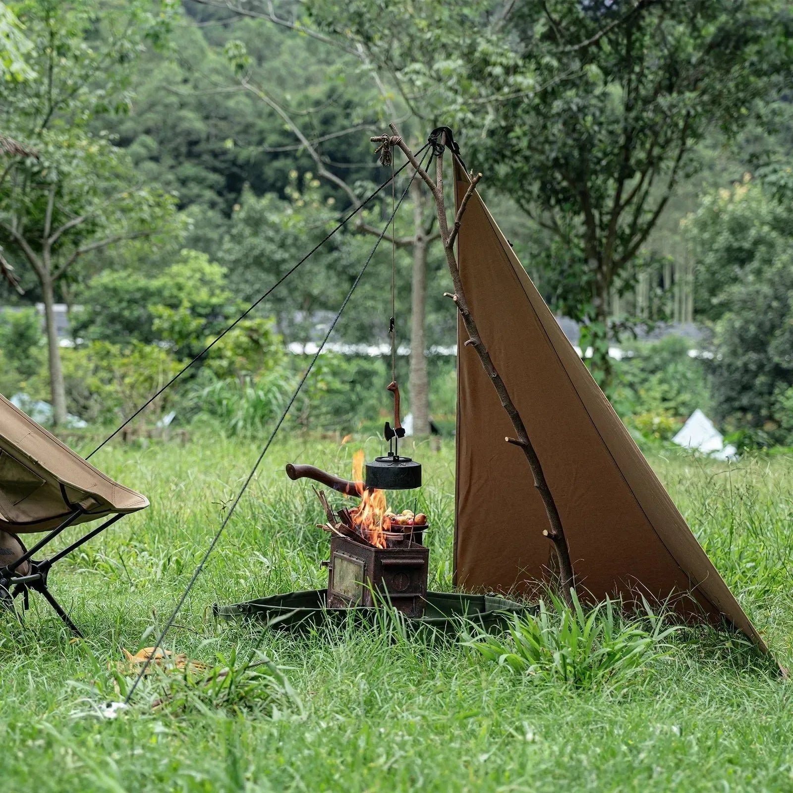 OneTigris Camping Tarp Survivalist – Terylene Cotton Fire & Wind Tarp