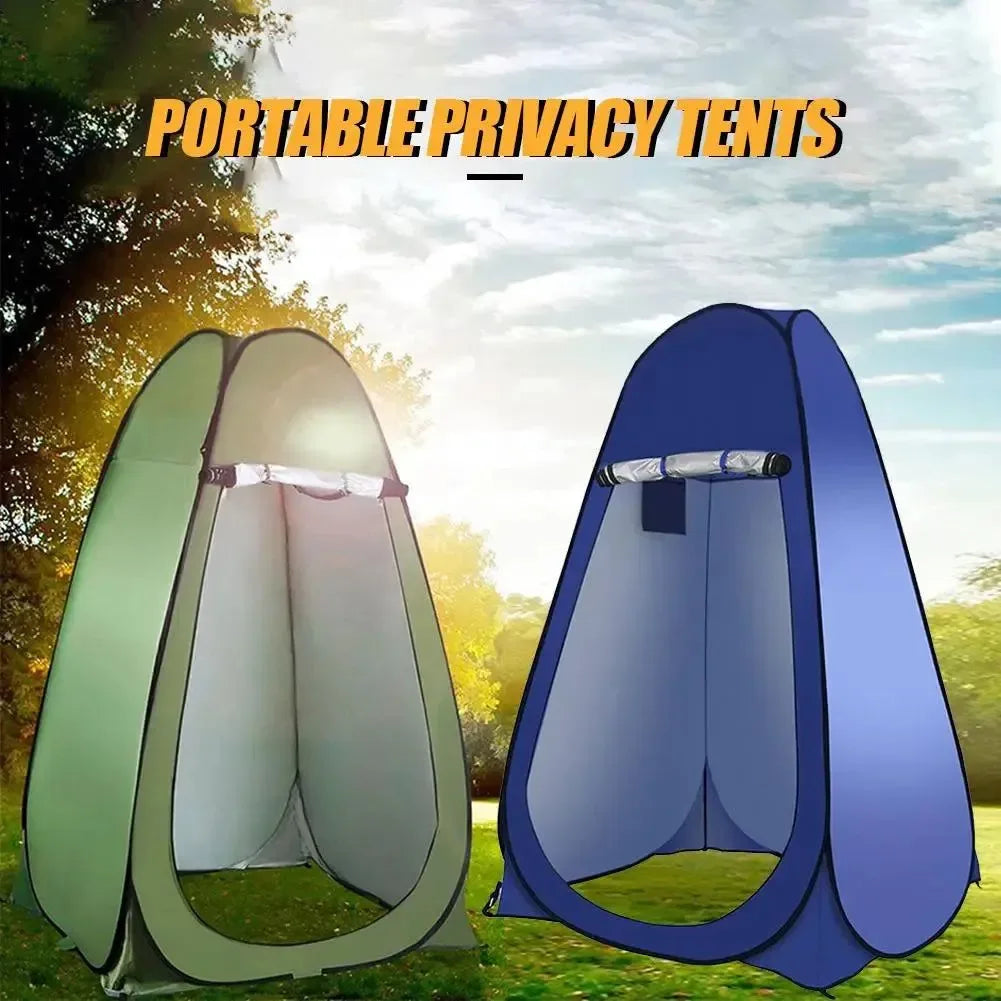 pop up privacy tents Portable Pop Up Outdoor Camping Bathroom Shower Tent Changing Room, Blue / 150*150cm