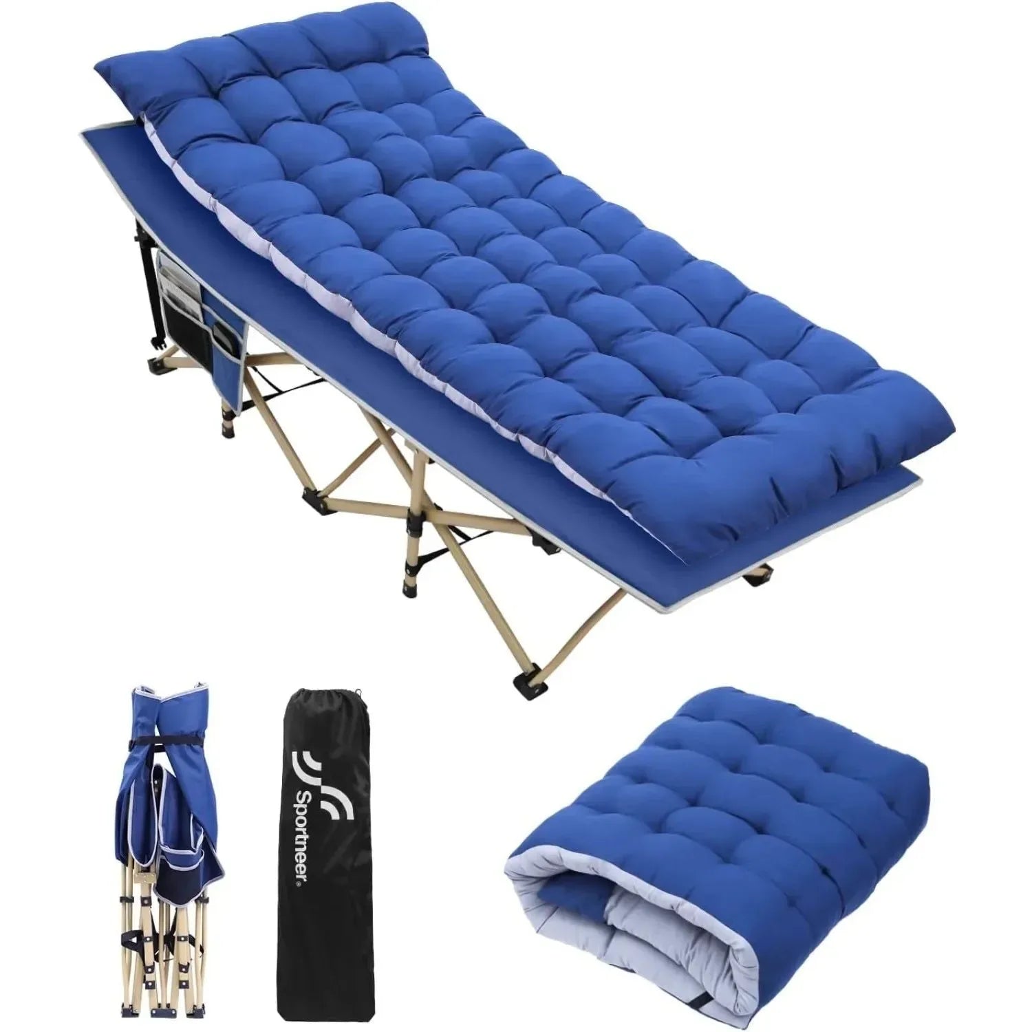 sportneer campingtisch Sportneer Heavy-Duty Camping Cot with Mattress