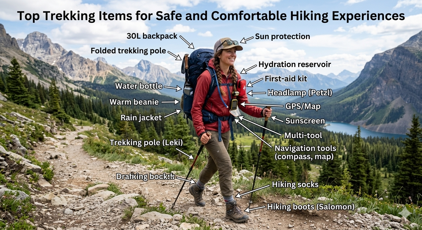 Top Trekking Items for Safe and Comfortable Hiking Experiences