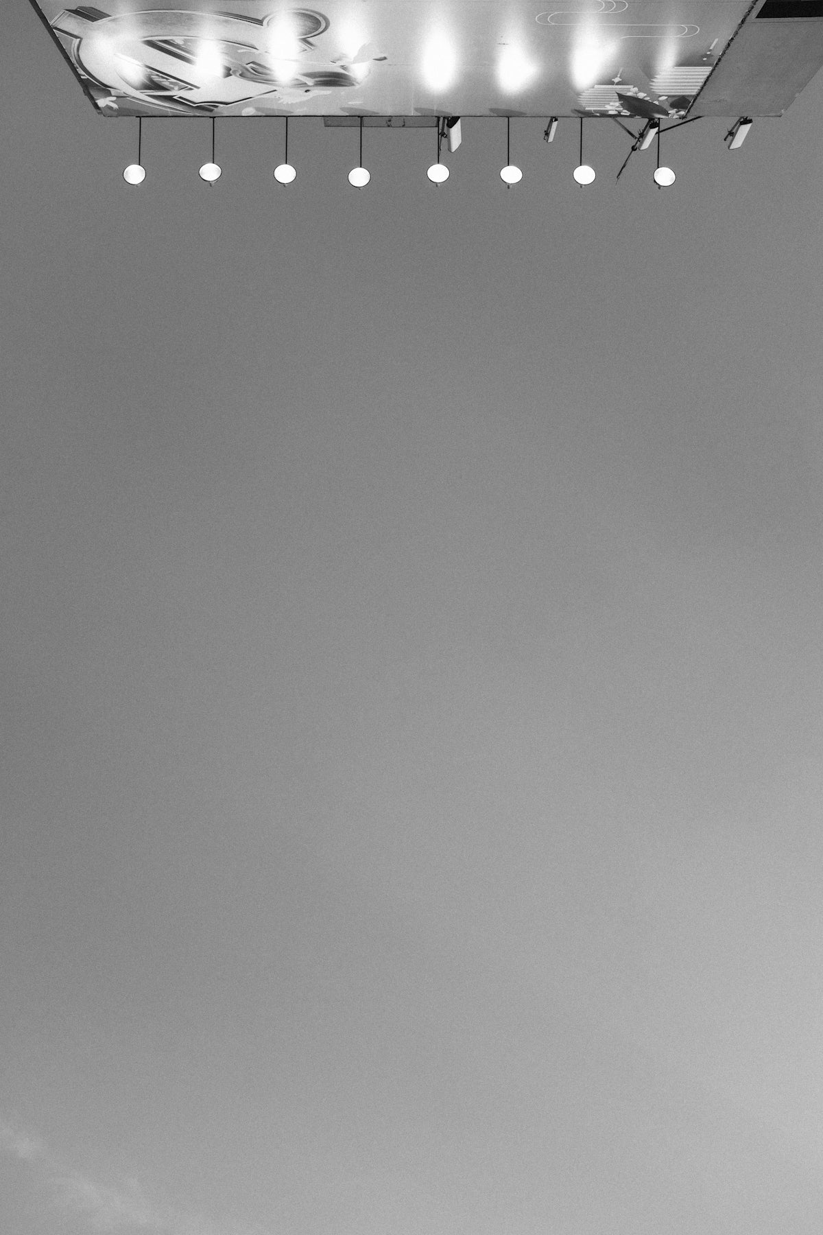 billboard grey-scale photography