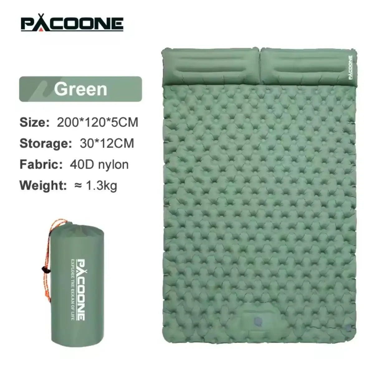 Foldable Outdoor Camping Inflatable Mattress - Warm, Ultra-Wide, Thick, Ultra-Light - Double-Use for Indoor Sleeping, Trekker Essentials