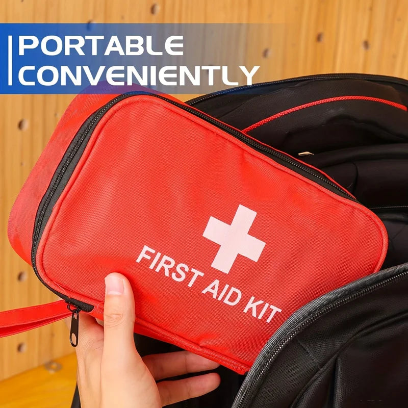 Family Car Travel First Aid Kit 198 Pieces First Aid Kit for Home, Car, Travel, Business, Survival, Office, Camping, Hiking, Boa Trekker Essentials