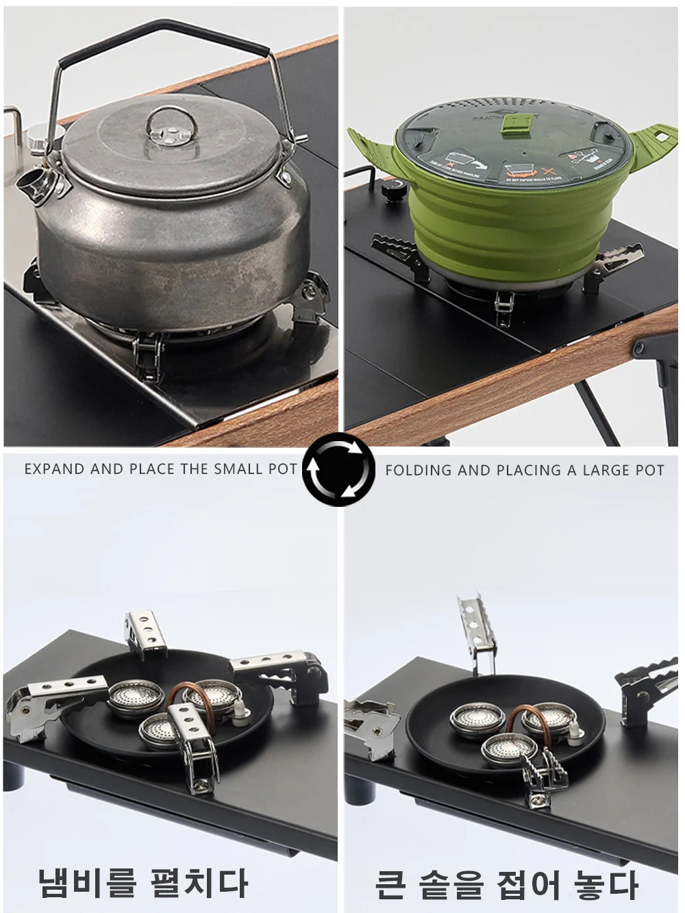 Pandatour Camping IGT Gas Stove Easy Equiped 0.5-Unit Portable Hiking Stove High Effi Ciency 6500W High Firepower Burner Trekker Essentials