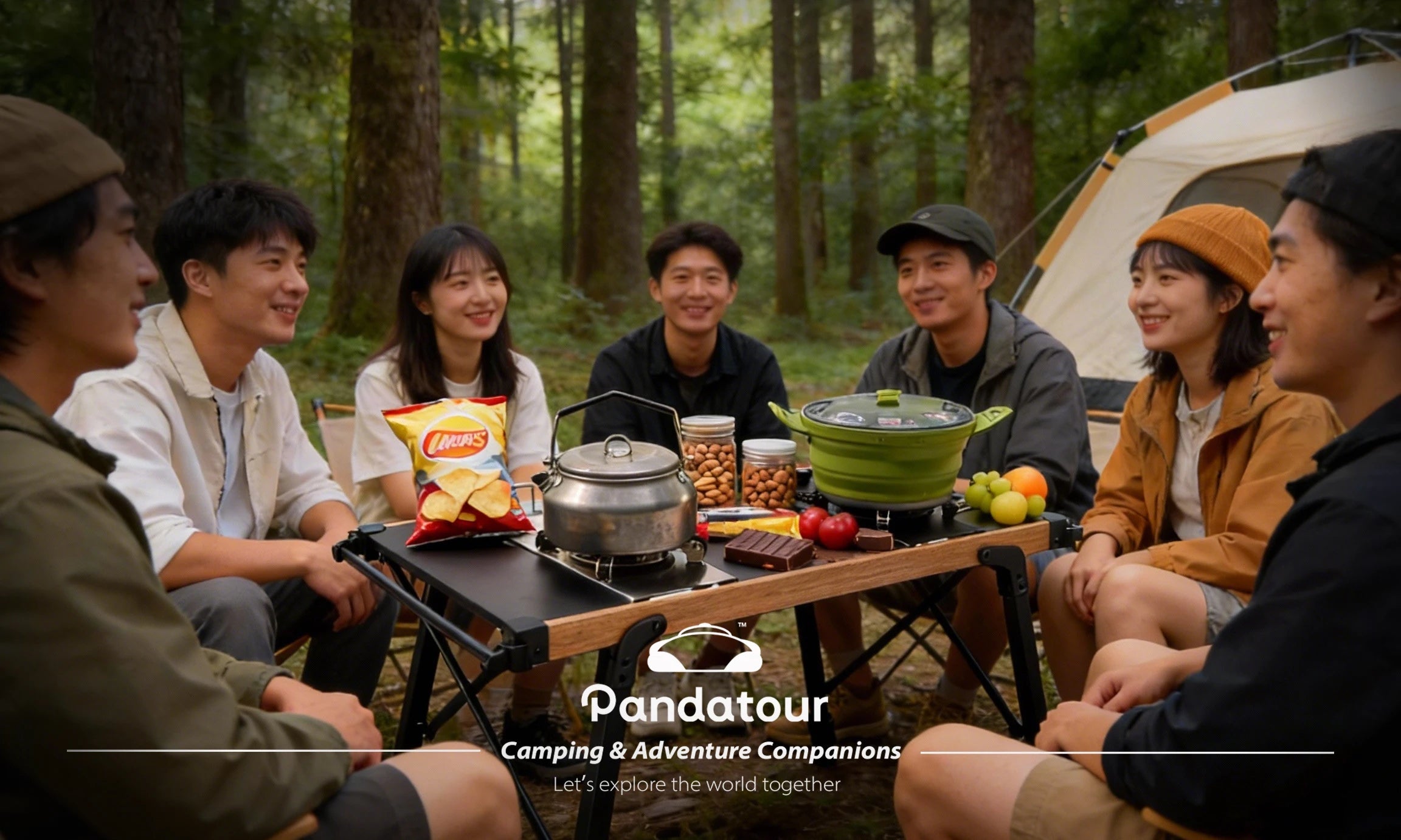 Pandatour Camping IGT 0.5UNT Gas Stove Outdoor One lick Ignite High Effi Ciency Camping Supplies Table Stove High Firepower Trekker Essentials
