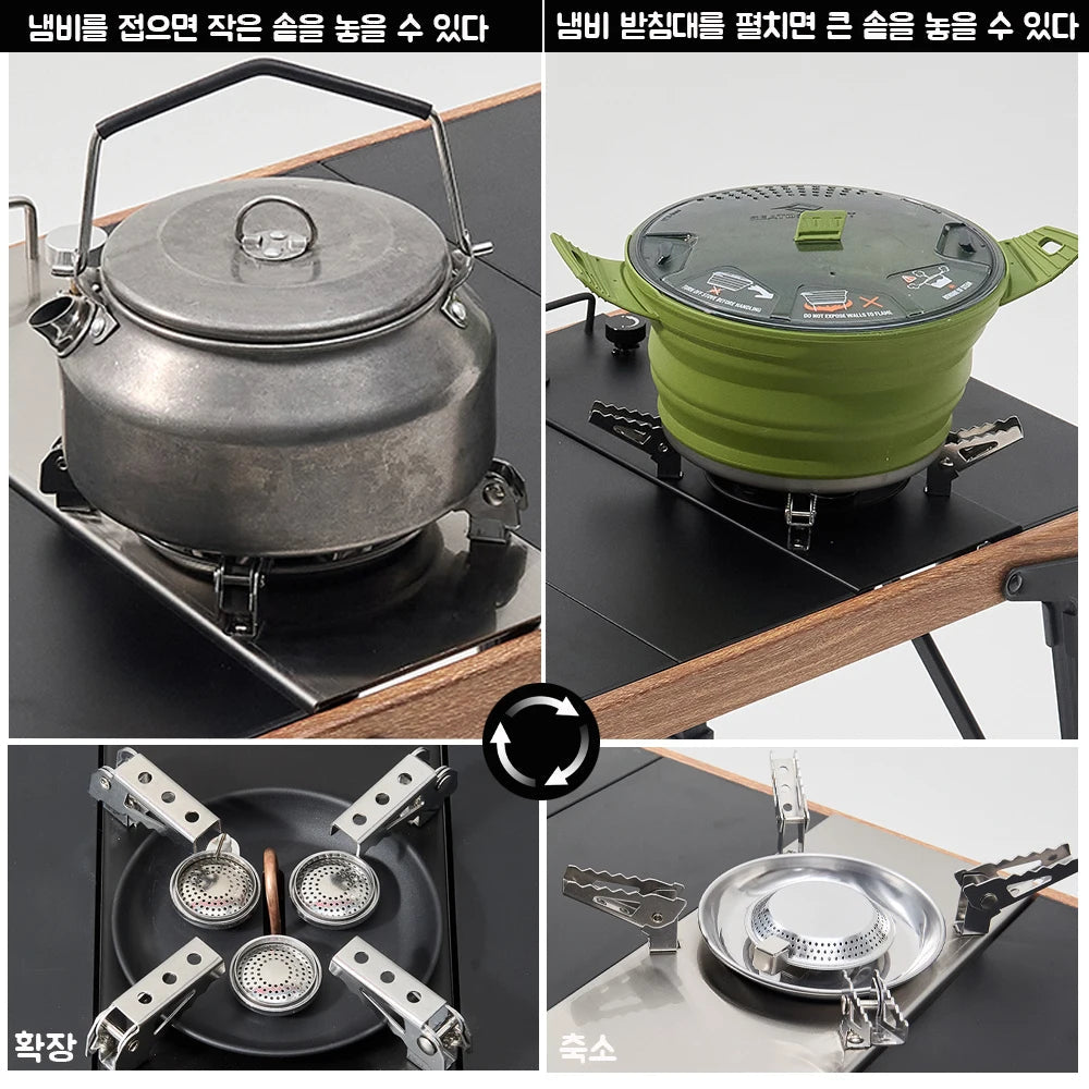 Pandatour Camping IGT 0.5UNT Gas Stove Outdoor One lick Ignite High Effi Ciency Camping Supplies Table Stove High Firepower Trekker Essentials