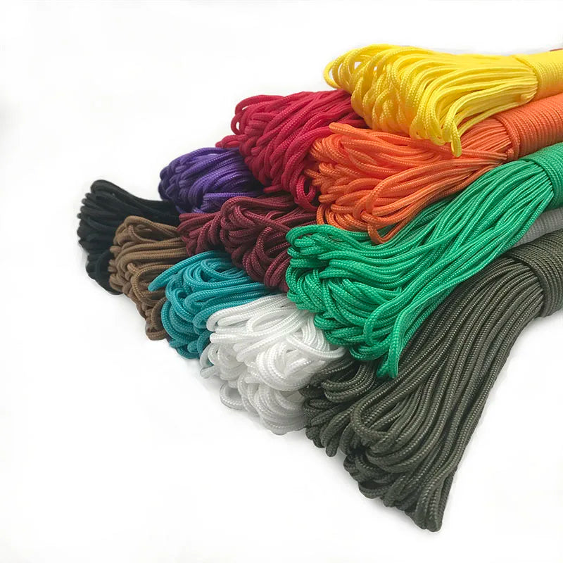 100M Dia 2mm One Stand Cores Paracord For Survival Parachute Cord Lanyard Camping Climbing Rope Hiking Jewelry Making Wholesale Trekker Essentials