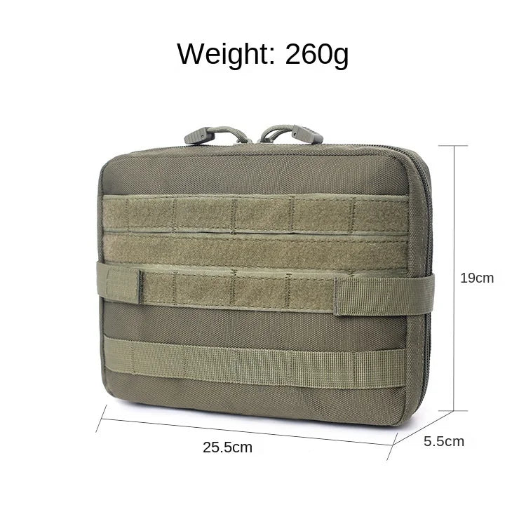 Tactical MOLLE Medical Pouch – EDC First Aid Utility Bag for Camping, Hiking & Emergency Use Trekker Essentials
