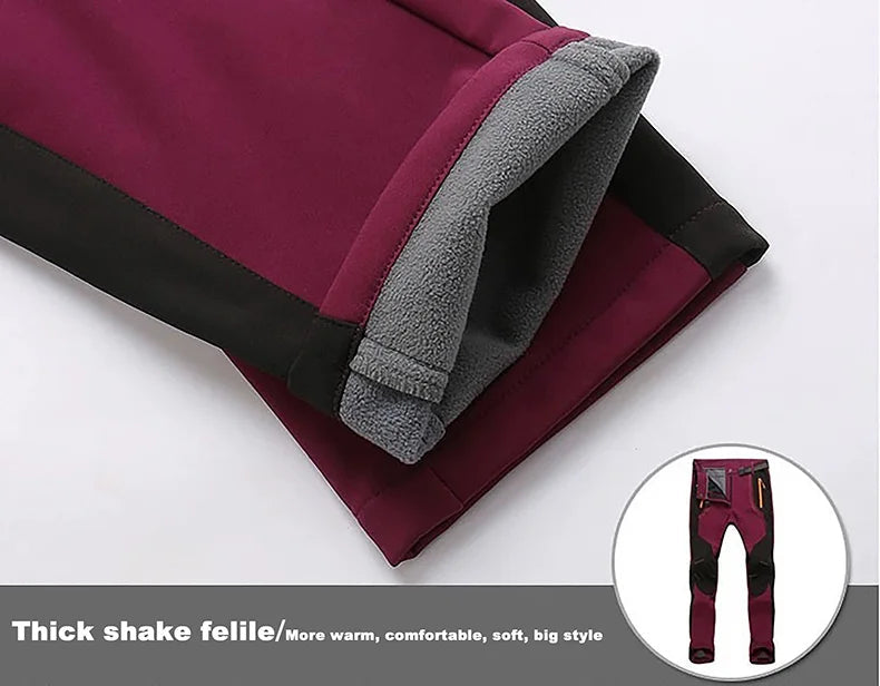 Women’s Waterproof Fleece Hiking Pants – Warm Winter Soft Shell Outdoor Trousers for Trekking, Camping & Skiing Trekker Essentials