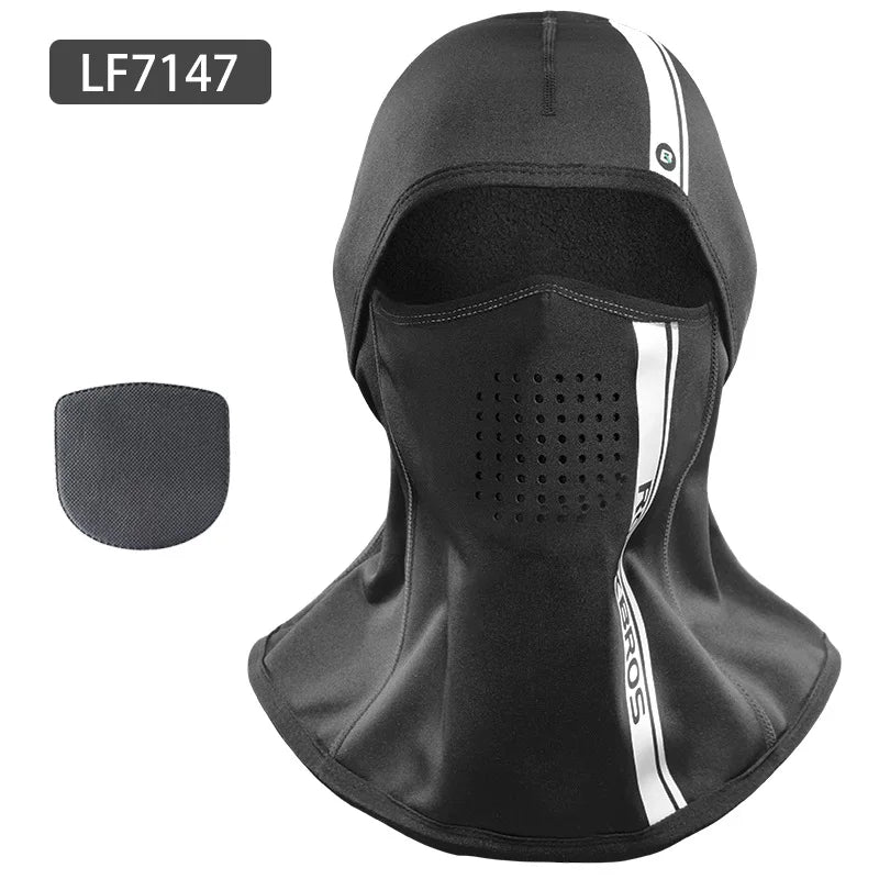 Windproof Thermal Fleece Ski Mask – Full Face Cover Balaclava for Snowboarding & Cycling
