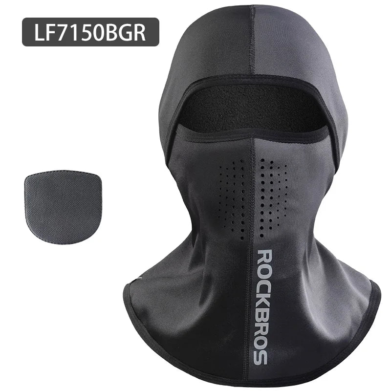Windproof Thermal Fleece Ski Mask – Full Face Cover Balaclava for Snowboarding & Cycling