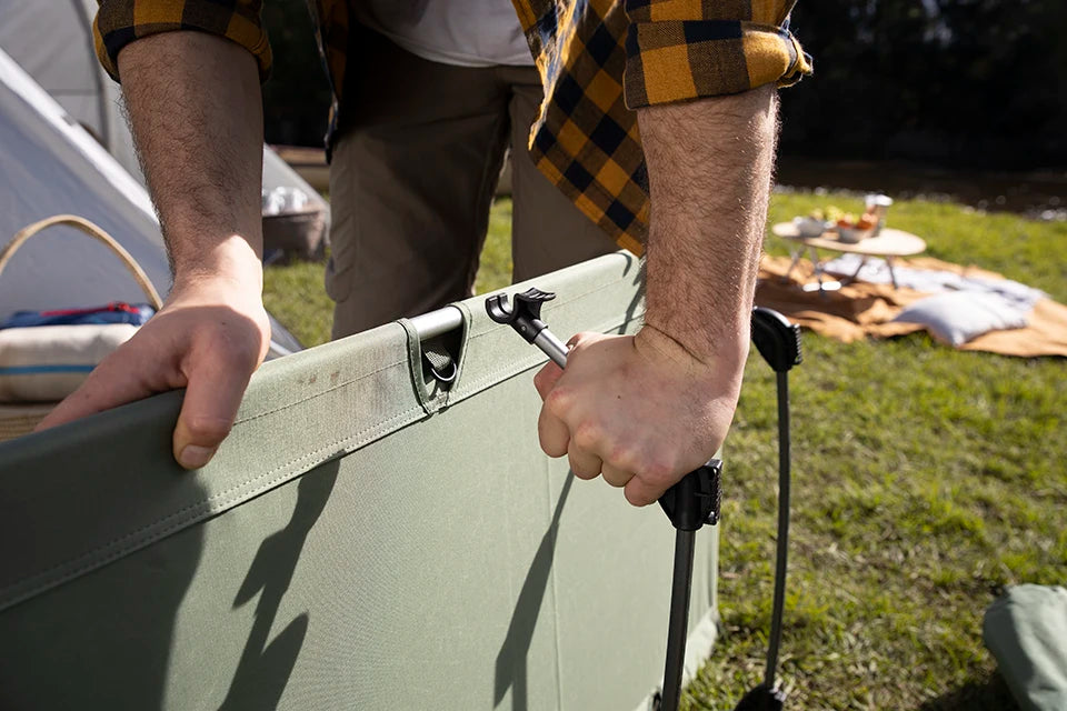 Catre plegable ultraligero Naturehike: soporta 150 kg, compacto y portátil