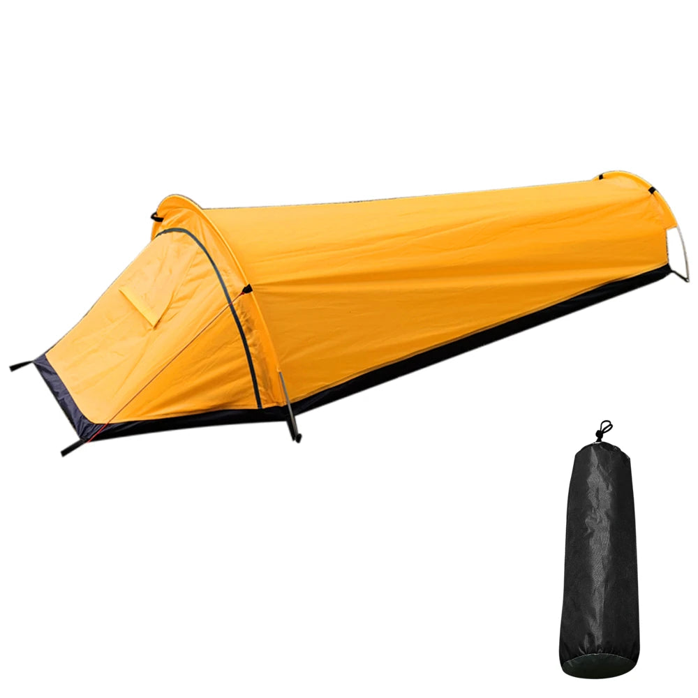 Backpacking Tent Outdoor Hiking Camping Sleeping Bag Tent Waterproof Lightweight Single Person Tent Trekker Essentials