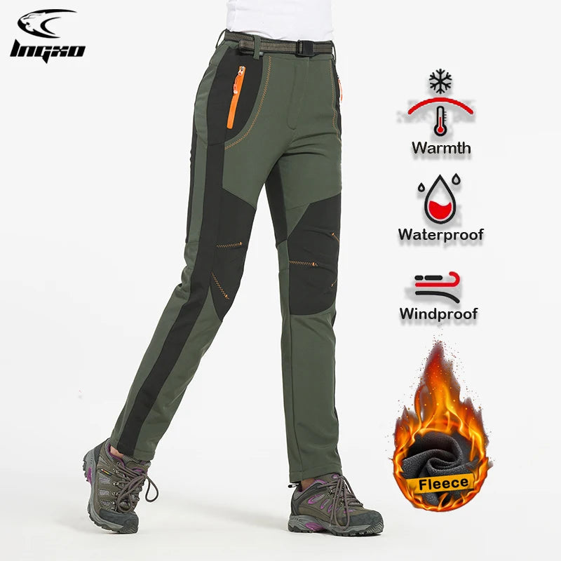 Women’s Waterproof Fleece Hiking Pants – Warm Winter Soft Shell Outdoor Trousers for Trekking, Camping & Skiing Trekker Essentials