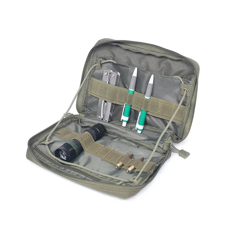 Tactical MOLLE Medical Pouch – EDC First Aid Utility Bag for Camping, Hiking & Emergency Use Trekker Essentials