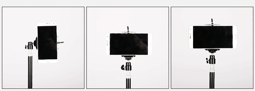 Flexible Phone Tripod Stand with Ring Light & Bluetooth Remote - 200cm