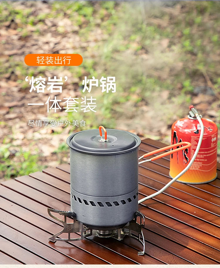 3800W Windproof Portable Gas Stove for Camping & High-Altitude Cooking