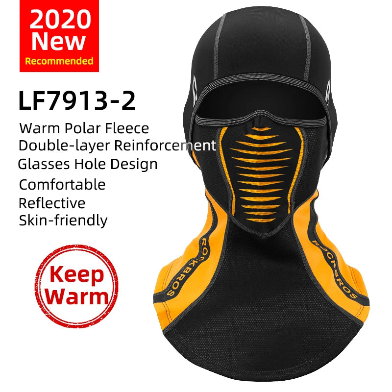 Windproof Thermal Fleece Ski Mask – Full Face Cover Balaclava for Snowboarding & Cycling