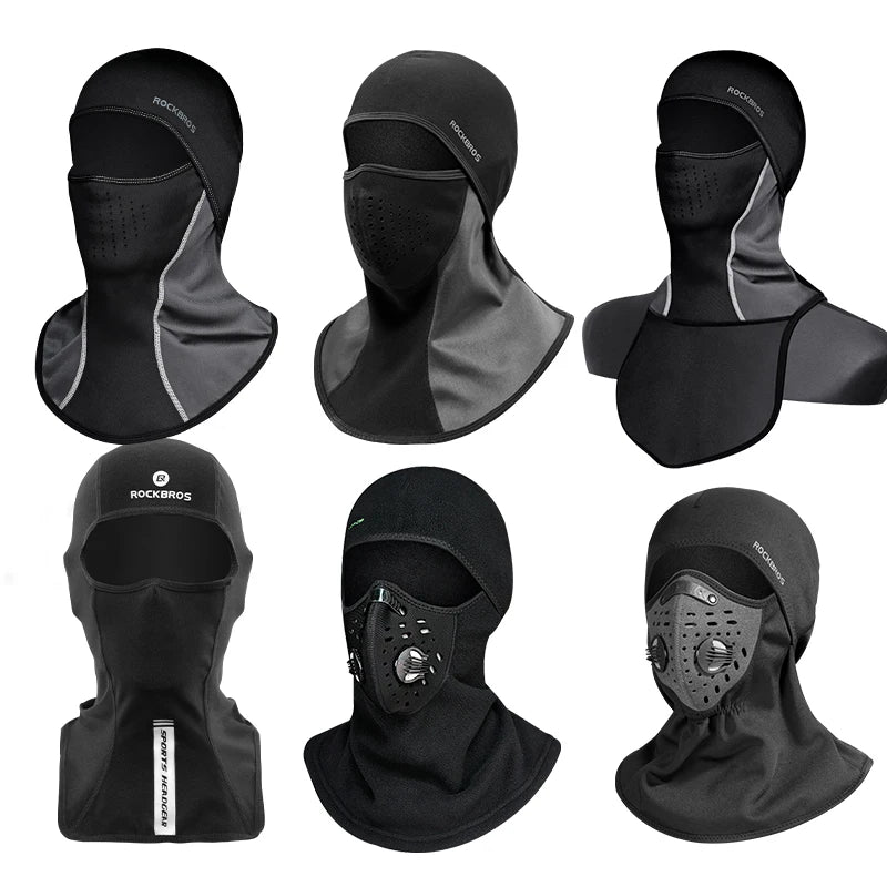 Windproof Thermal Fleece Ski Mask – Full Face Cover Balaclava for Snowboarding & Cycling