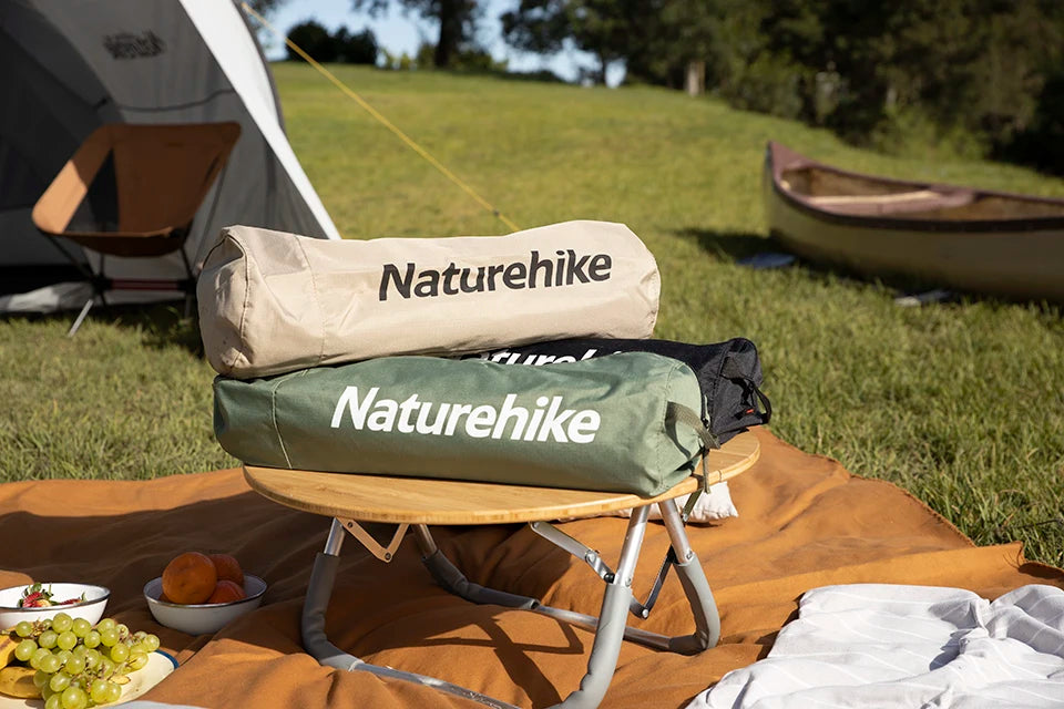 Catre plegable ultraligero Naturehike: soporta 150 kg, compacto y portátil