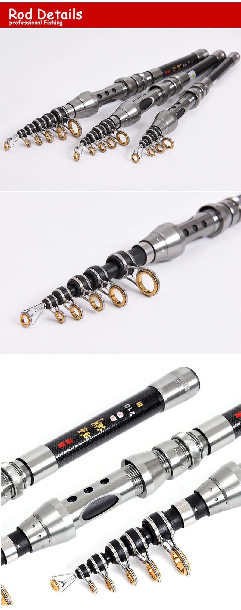Carbon Fiber Telescopic Fishing Rod – Ultralight Spinning Rod for Sea, River & Lake Fishing (1.5M–2.4M)