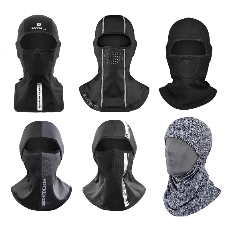 Windproof Thermal Fleece Ski Mask – Full Face Cover Balaclava for Snowboarding & Cycling