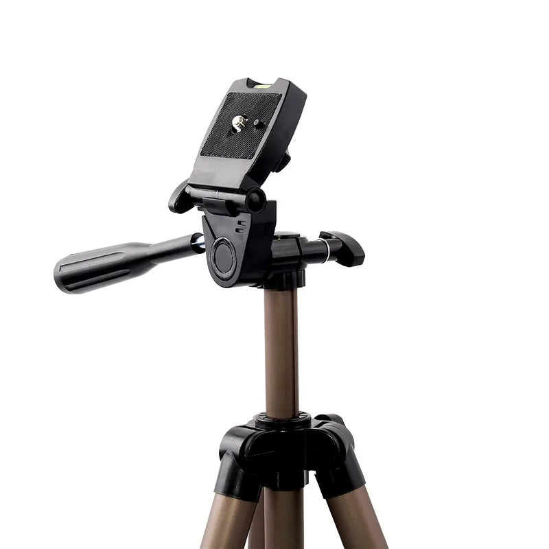 Professional Aluminum Tripod WT3130 - 126cm Camera Stand with Phone Holder for DSLR/Smartphone/Mirrorless (2.5kg Load, 540g Weight)