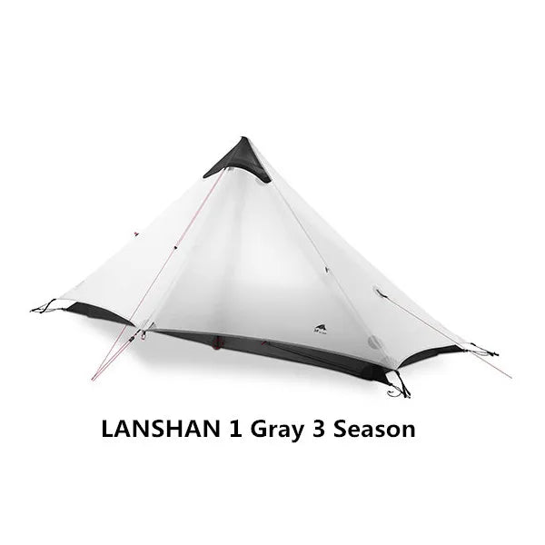 FLAME’S CREED Lanshan 1 Ultralight Tent – 1 Person 15D Silnylon Backpacking Shelter (4-Season, Double Layer) Trekker Essentials
