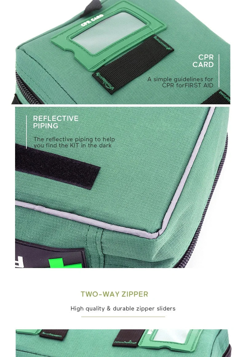 255-Piece First Aid Kit (or Empty Medical Bag) – Tactical Emergency Survival Kit for Camping, Travel & Home Trekker Essentials