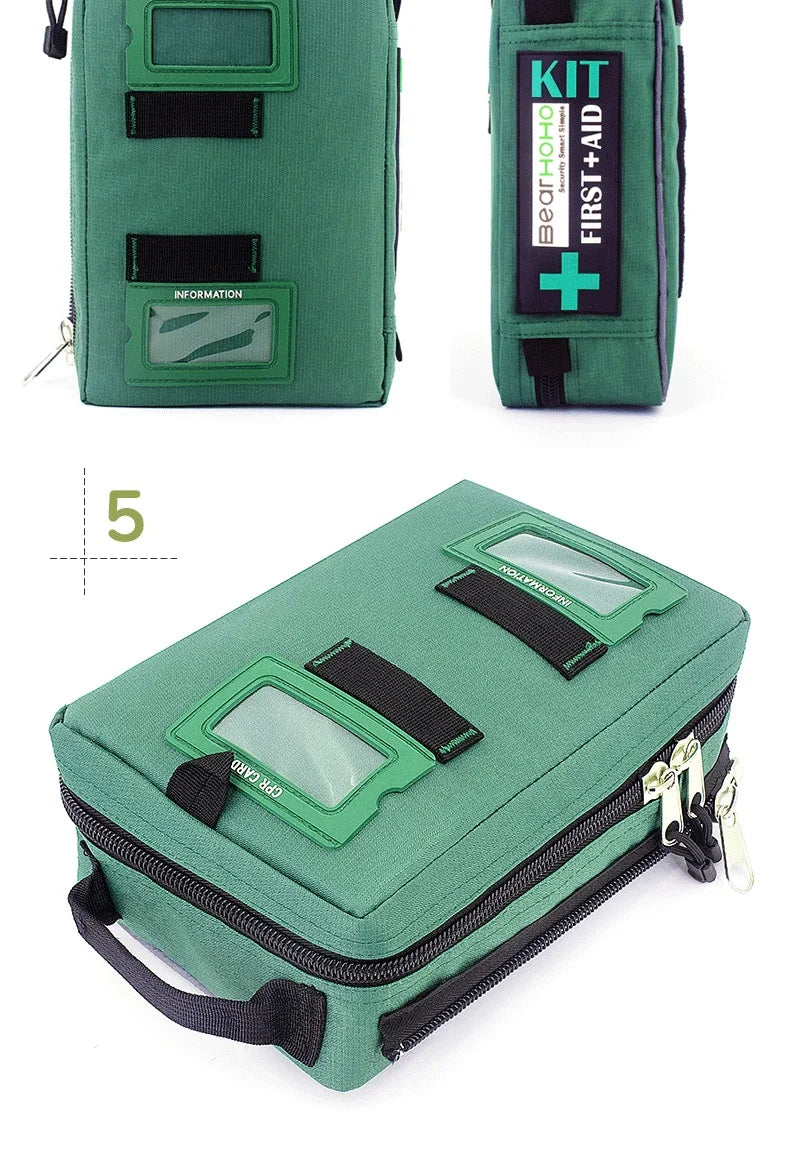255-Piece First Aid Kit (or Empty Medical Bag) – Tactical Emergency Survival Kit for Camping, Travel & Home Trekker Essentials