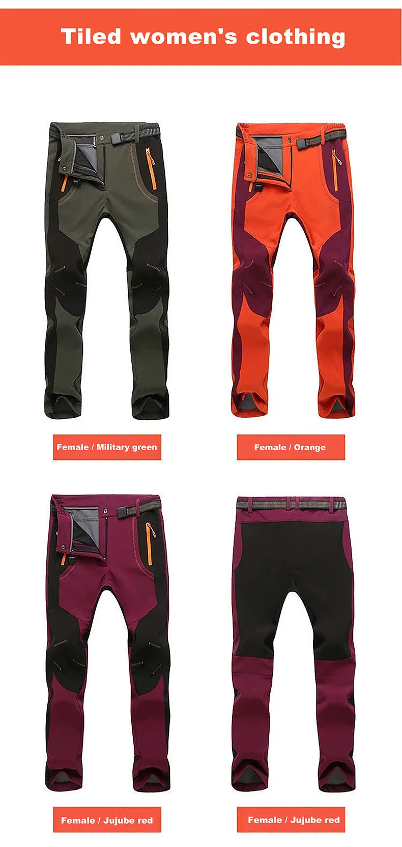 Women’s Waterproof Fleece Hiking Pants – Warm Winter Soft Shell Outdoor Trousers for Trekking, Camping & Skiing Trekker Essentials