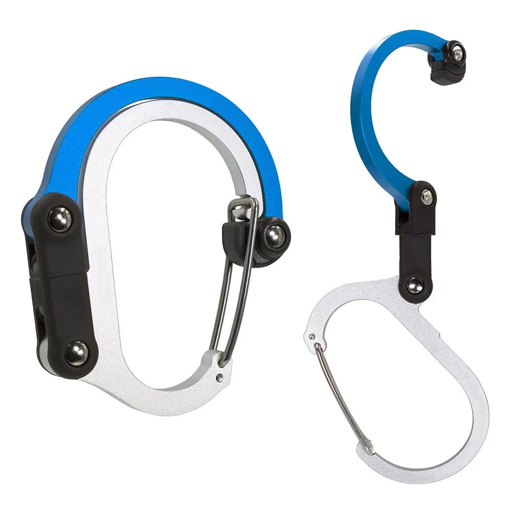 Multifunctional Hybrid Gear Clip Carabiner 360 Degree Rotating Hook Strong Buckle Camping Hiking Travel Backpack Outdoor Gadget Trekker Essentials