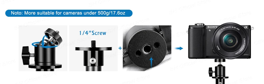 Flexible Phone Tripod Stand with Ring Light & Bluetooth Remote - 200cm