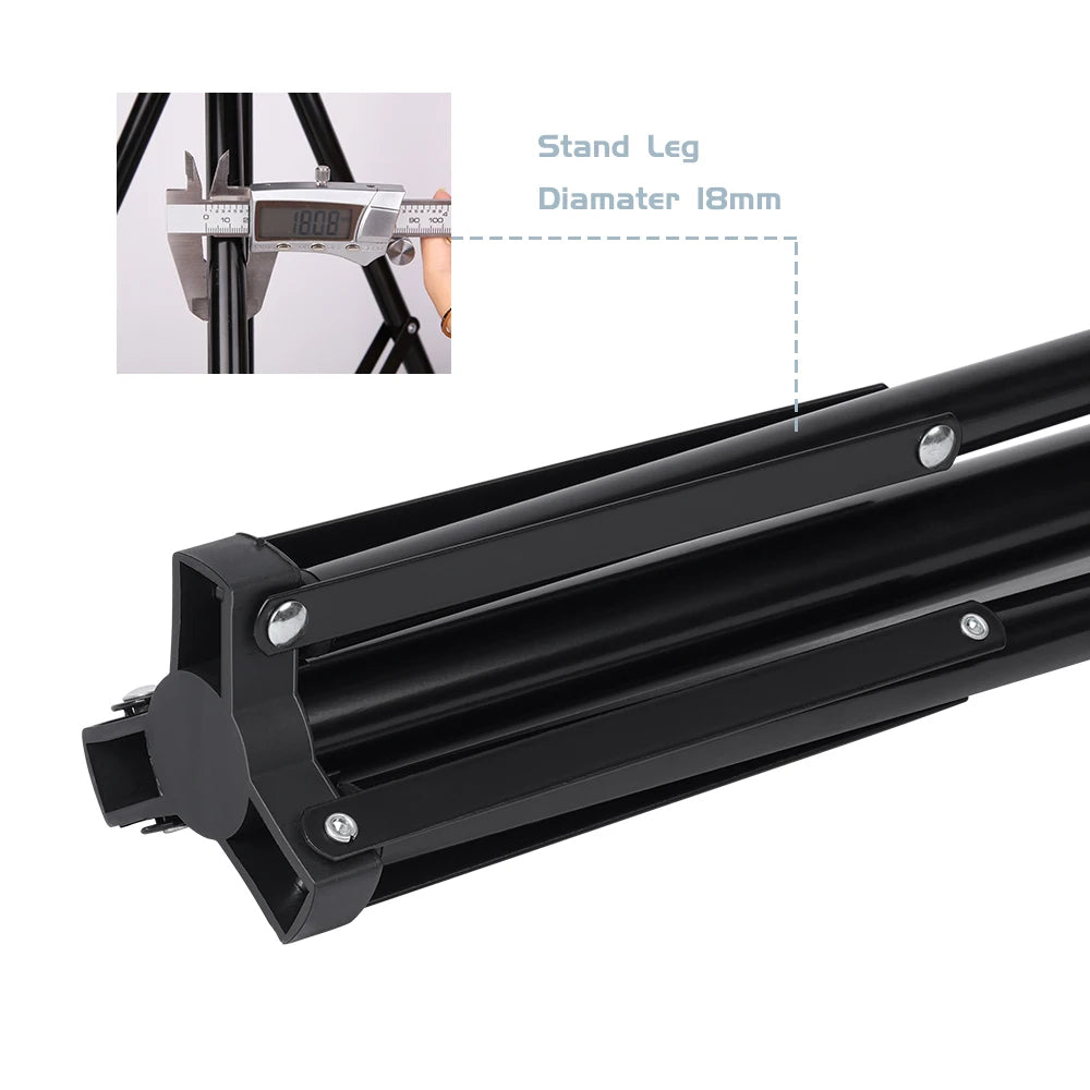 Trípode de fibra de carbono ajustable de 37 a 190 cm con tornillo de 1/4" para fotografía y vídeo