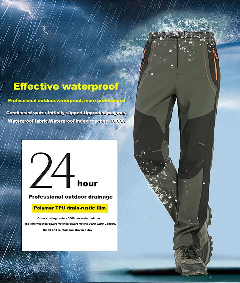 Women’s Waterproof Fleece Hiking Pants – Warm Winter Soft Shell Outdoor Trousers for Trekking, Camping & Skiing Trekker Essentials