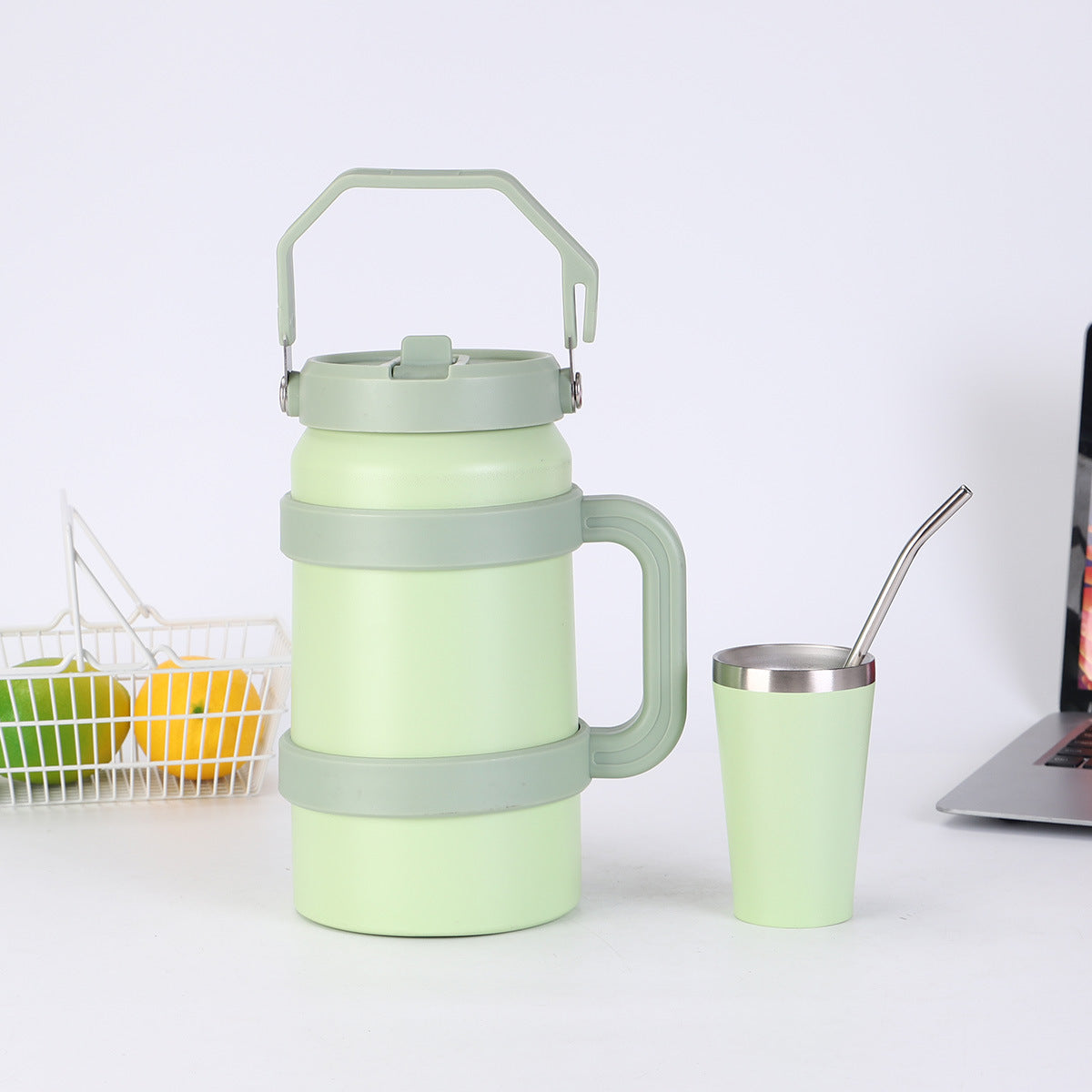 1.2L/1.9L Stainless Steel Thermal Tumbler | 48-Hour Vacuum Insulated Sports Water Bottle for Outdoor Use