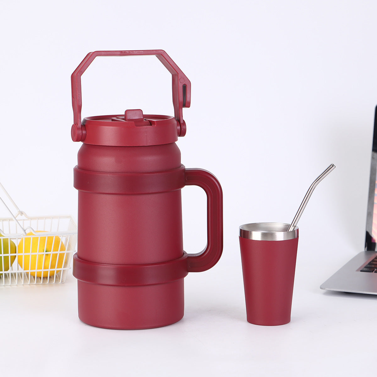 1.2L/1.9L Stainless Steel Thermal Tumbler | 48-Hour Vacuum Insulated Sports Water Bottle for Outdoor Use