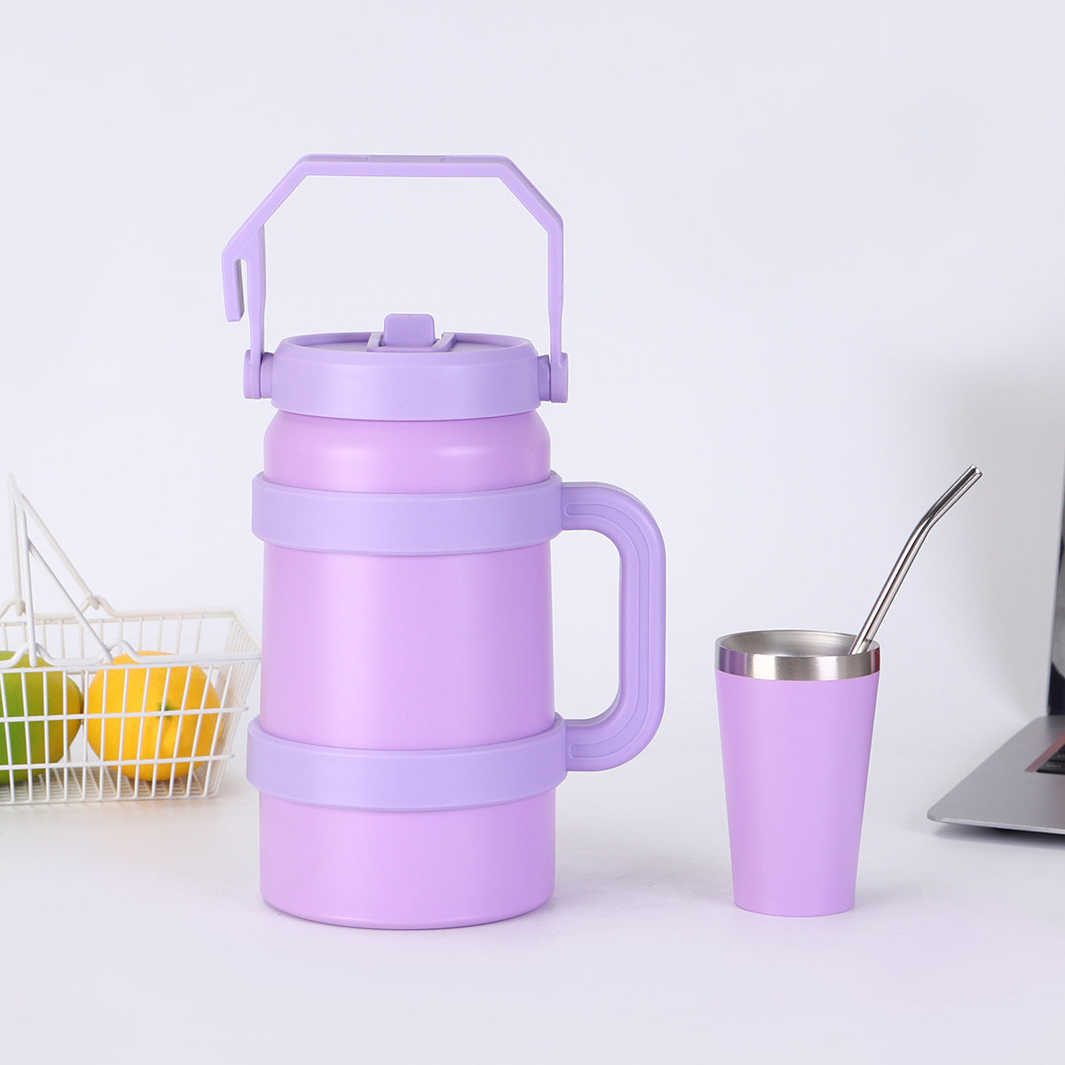 1.2L/1.9L Stainless Steel Thermal Tumbler | 48-Hour Vacuum Insulated Sports Water Bottle for Outdoor Use