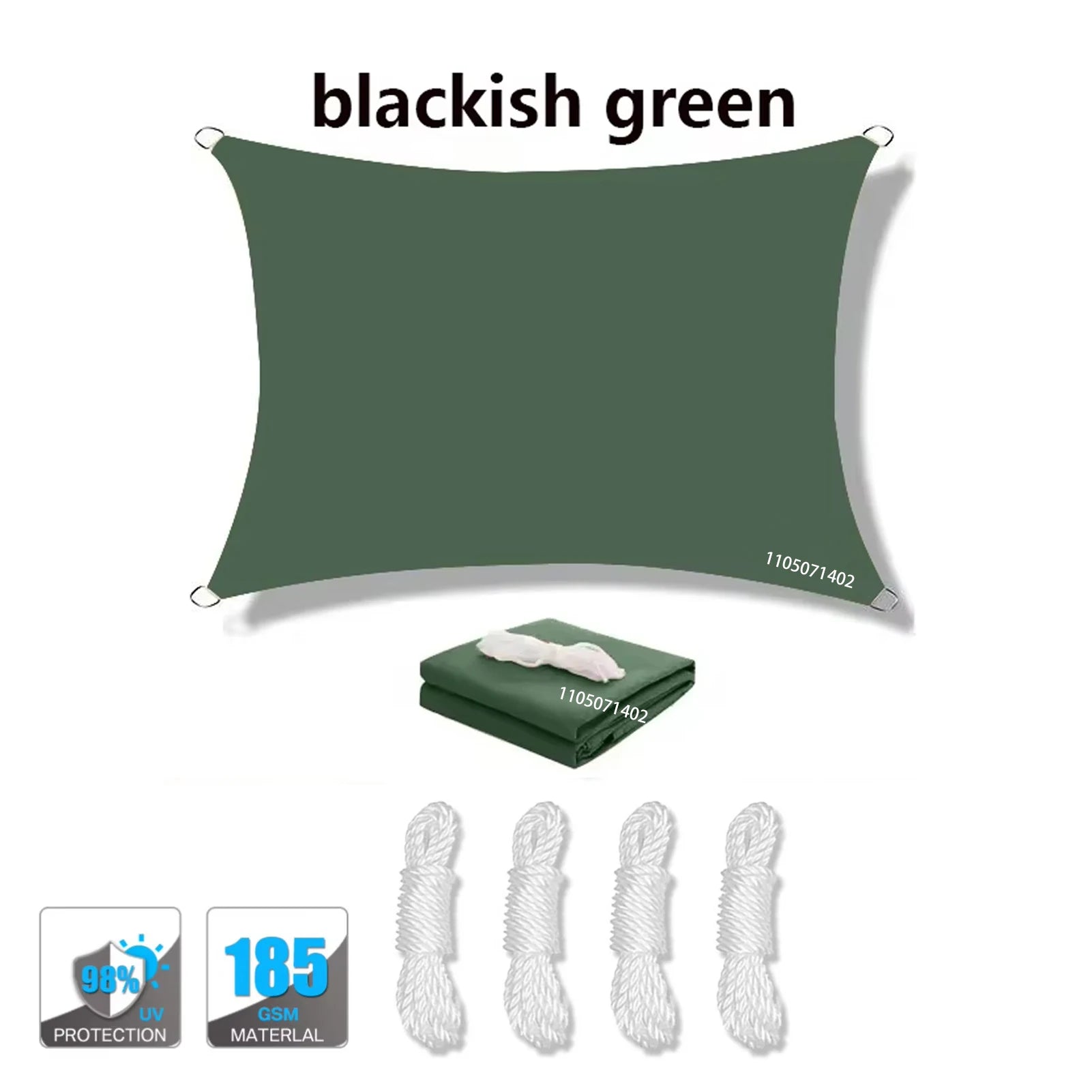 Waterproof Sun Shade Sail UV Block Canopy for Patio Garden Backyard Outdoor with D-Rings Trekker Essentials