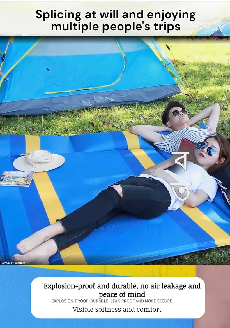 Car Automatic Iatable Bed SUV Car Folding Air Mattress Portable Back Seat Blow-up Sleeping Pad For Vehicle Trunk Travel Camping