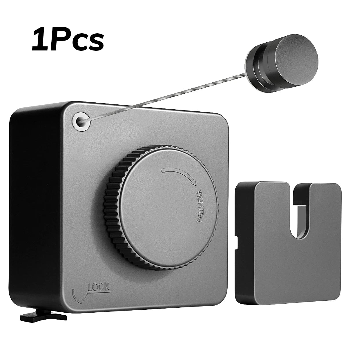 1 Pcs Indoor Retractable Clothesline Non Sagging Outdoor Clothesline Wall Mounted Stainless Steel Rope 15.1 Feet Gray Trekker Essentials