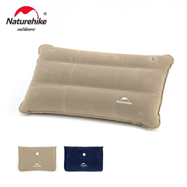 Naturehike Square Inflatable Pillow Outdoor Camping Hiking Ultralight Travel Portable Airplane Folding Pillows Soft Comfortable Trekker Essentials