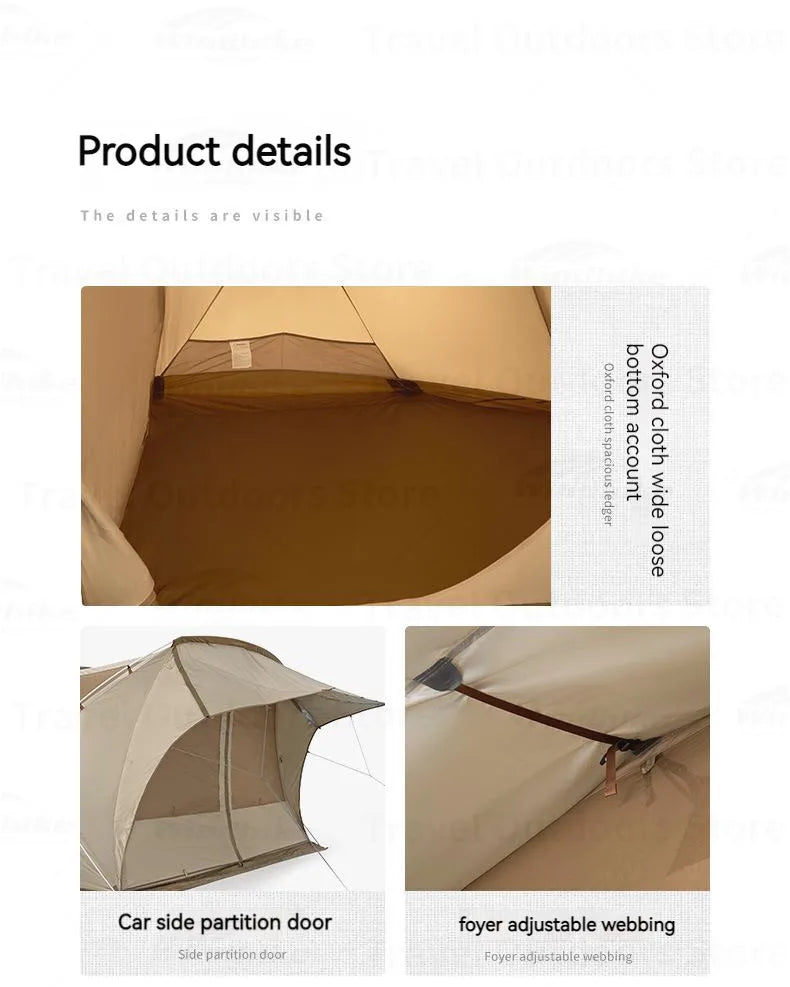 Tienda de campaña lateral Naturehike para coche: toldo todoterreno para camping y glamping