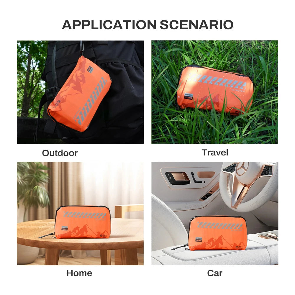 Outdoor First Aid Kit – Lightweight Waterproof Emergency Medical Kit for Travel, Hiking & Camping Trekker Essentials