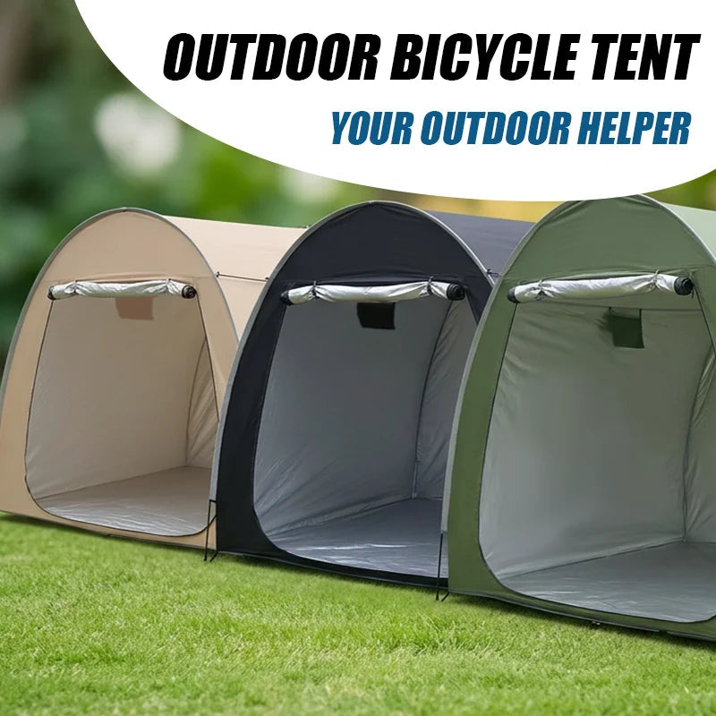 Portable Bike Shelter Storage Tent – Aluminum Alloy Frame, Oxford Fabric, Weatherproof Bicycle Cover Trekker Essentials
