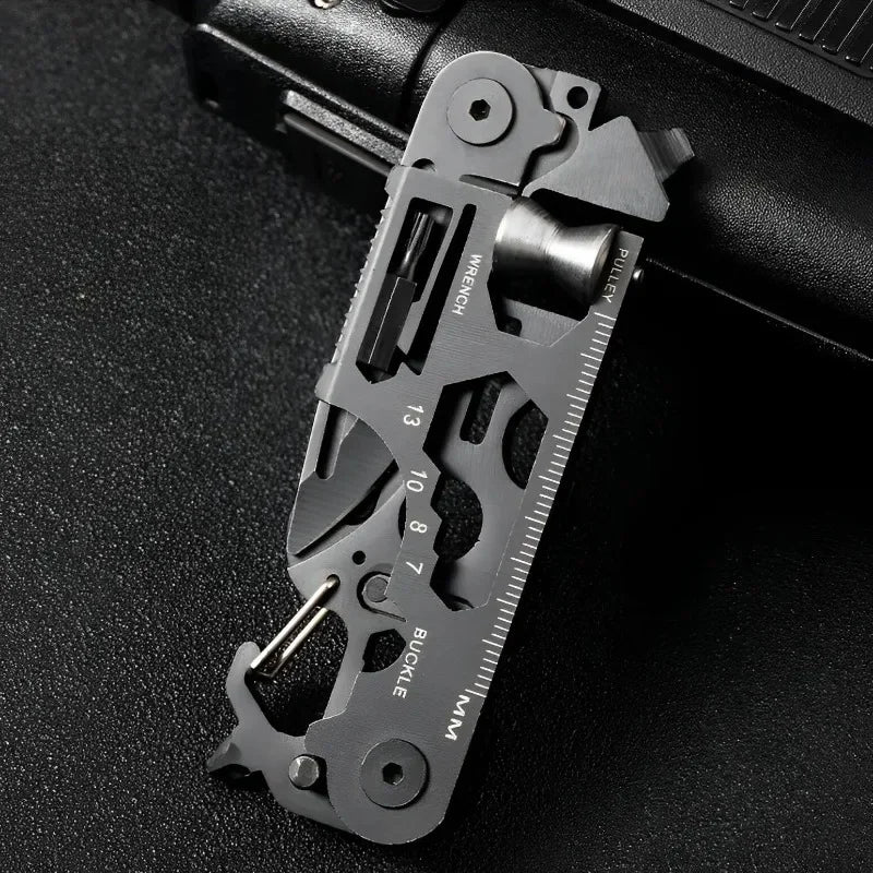Multifunctional Outdoor Tool Combination Card Folding Molle Scissor Army Knife Mini Bicycle Repair EDC Camping Gear Equipment Trekker Essentials