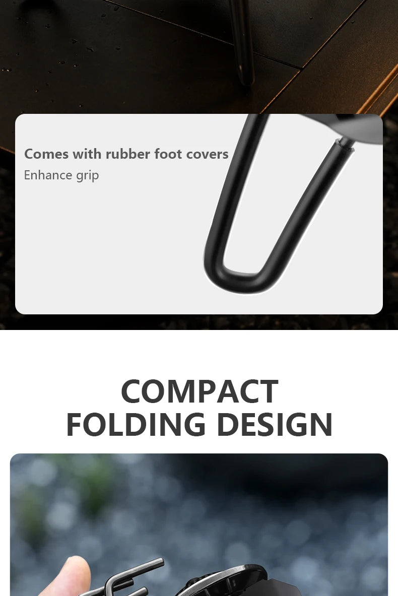 3300W Portable Folding Spider Camping Stove with Piezo Ignition